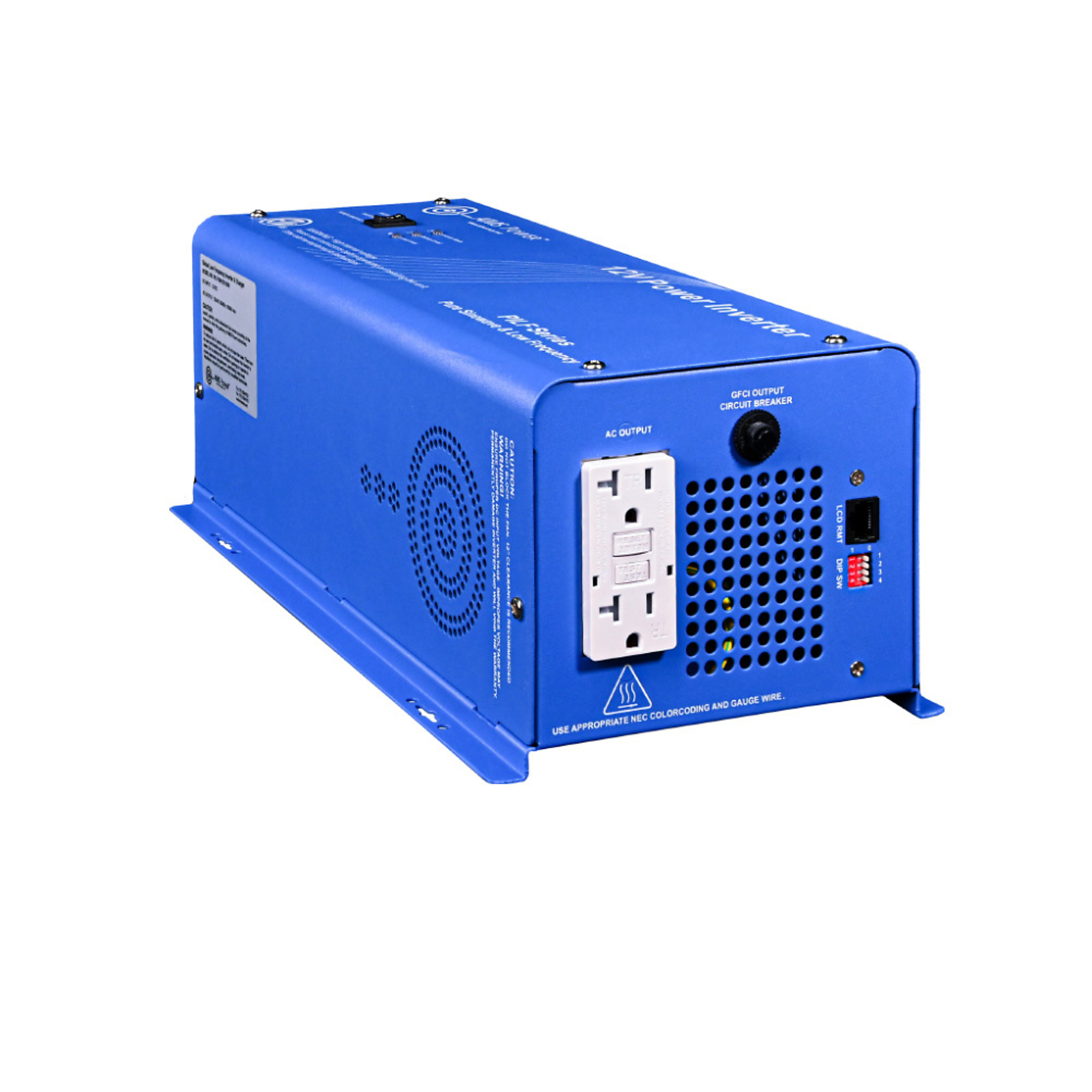 AIMS Power 1500 Watt Power Inverter, 3x Surge, Industrial, ETL Listed to UL 458, PILF15W12V120V